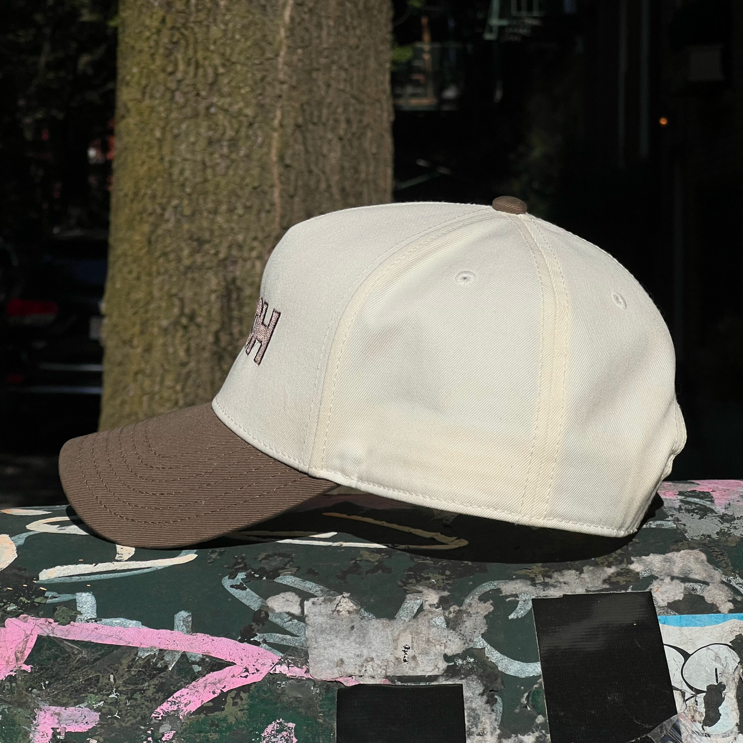 Walnut / Cream Two-Tone H.H.C. Hat